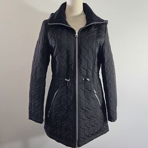 Karl Lagerfeld Black Quilted Puffer Jacket